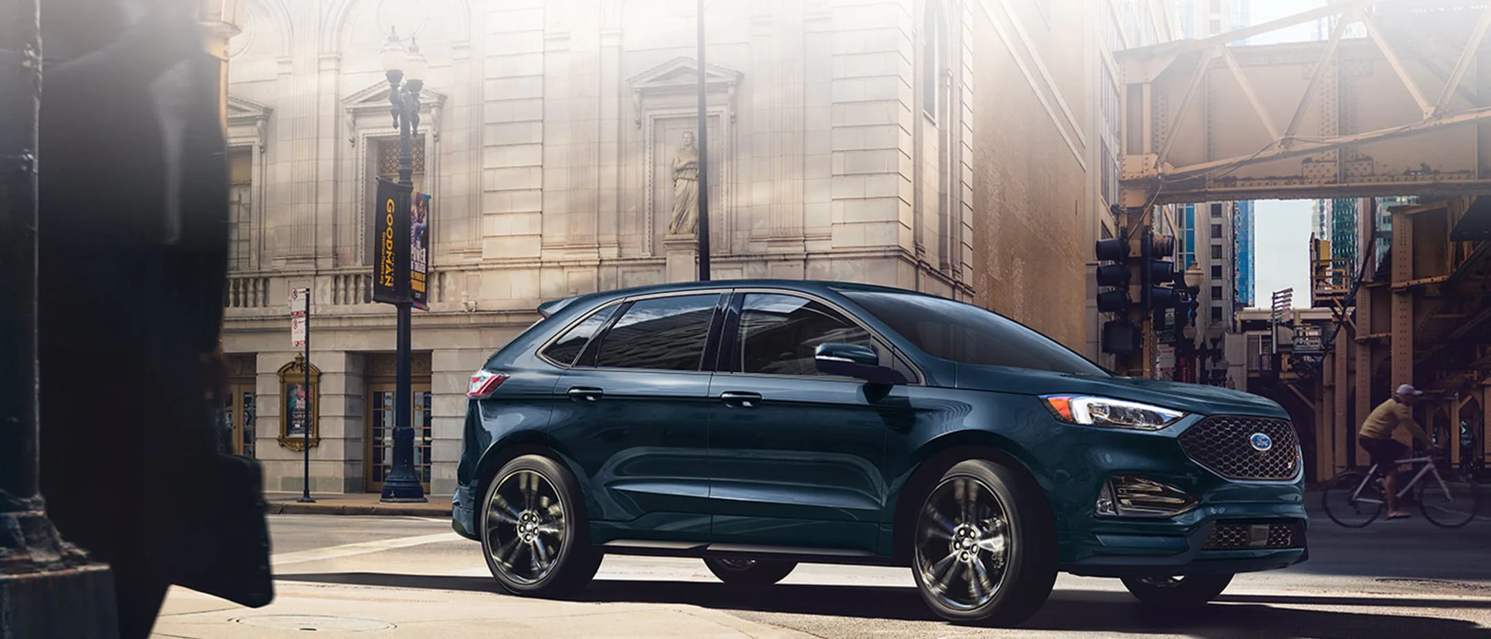 The 2022 Ford Edge on the street